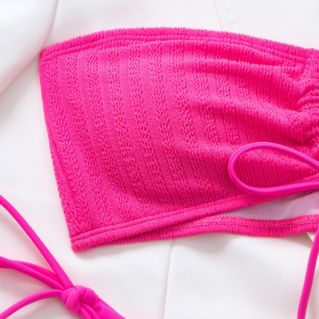 Damen Bandeau-Bikini mit Raffung Echo Archiv