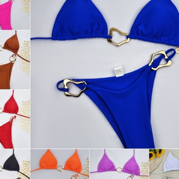 Damen Triangel-Bikini mit elegantem Gold-Details Echo Archiv