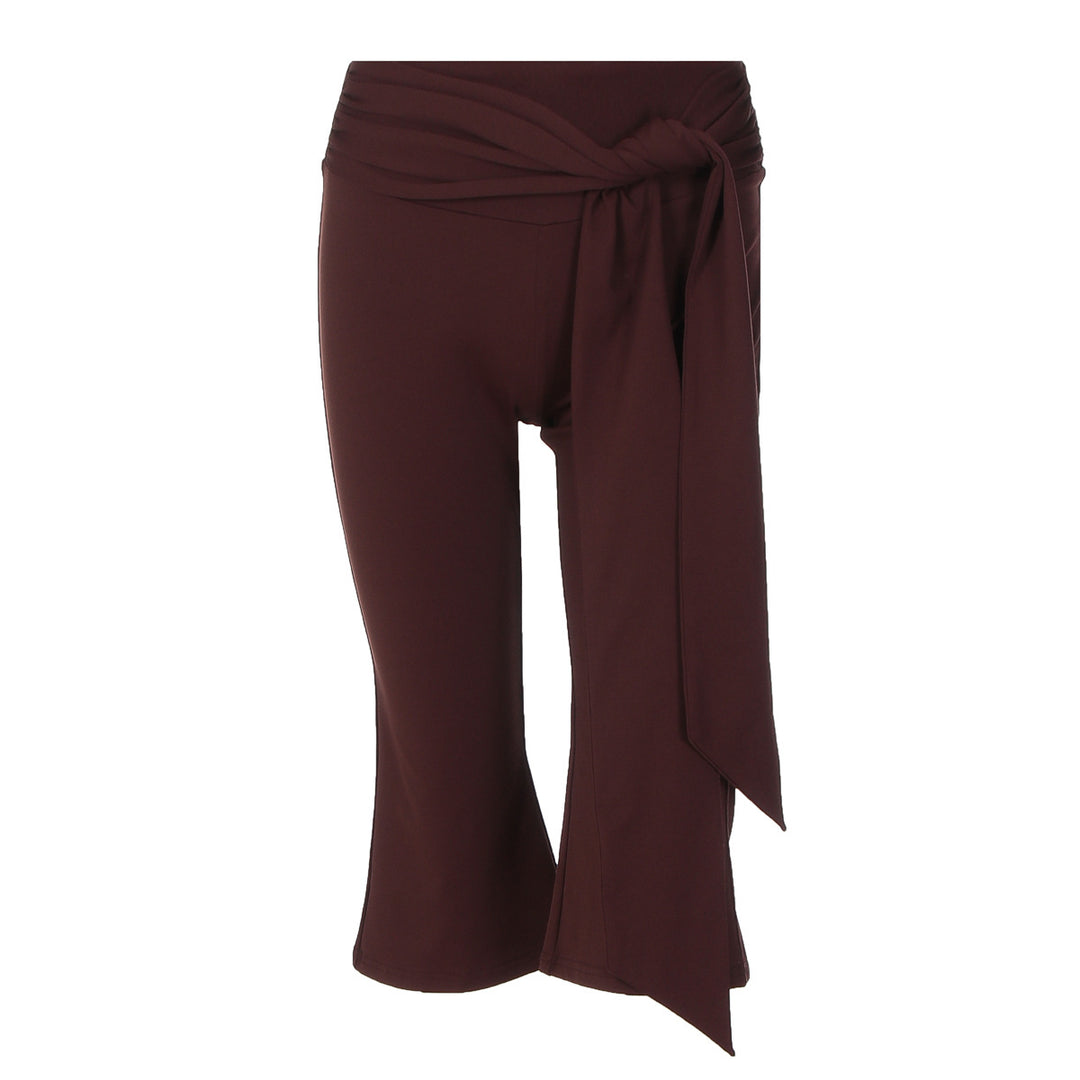 Damen Sportliche Capri-Hose mit elegantem Wickelband Echo Archiv