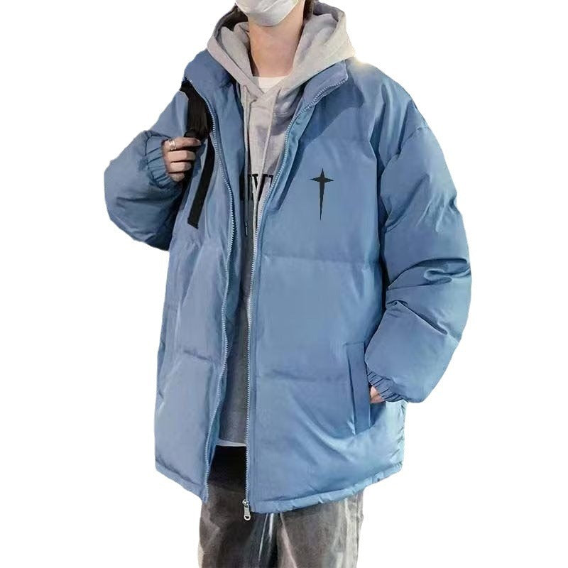 Herren gesteppte Winterjacke aus hochwertigem, wärmeisolierendem Material mit hohem Kragen und praktischen Taschen Echoarchiv