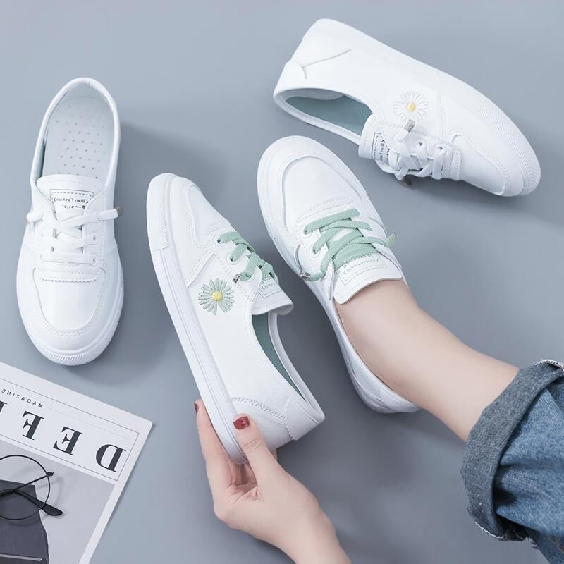 Damen Sneaker mit floralem Stickdesign und atmungsaktivem Obermaterial Echo Archiv