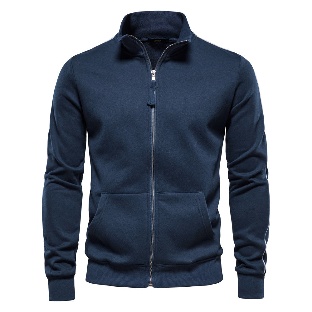 Herren SwEchoarchivtjacke mit hohem Kragen und durchgehendem Reißverschluss Echoarchiv