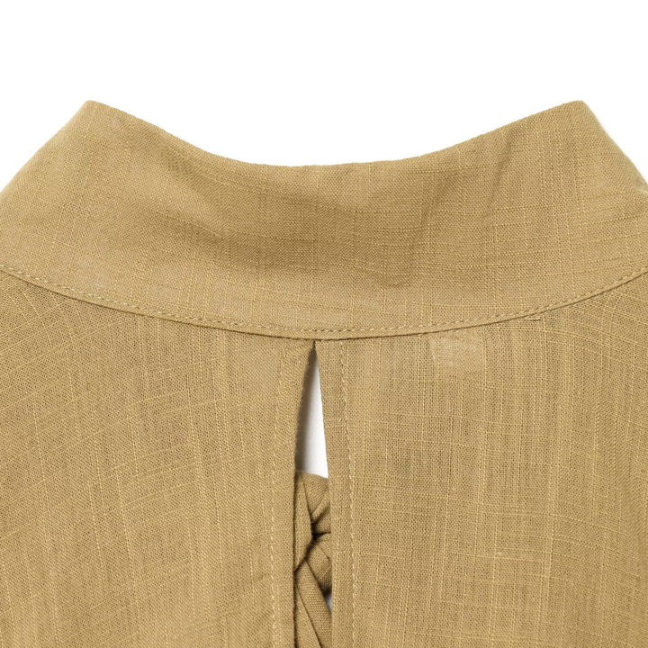 Damen Blusenshirt mit elegantem Stehkragen und plissierten Details Echo Archiv