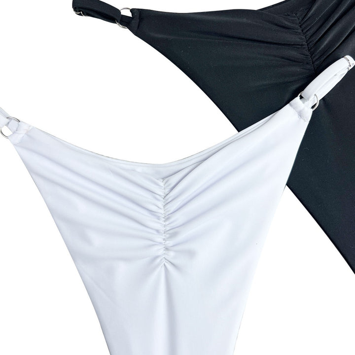 Damen Bikini-Höschen mit raffinierten Raffungselementen und hohem Beinausschnitt Echo Archiv