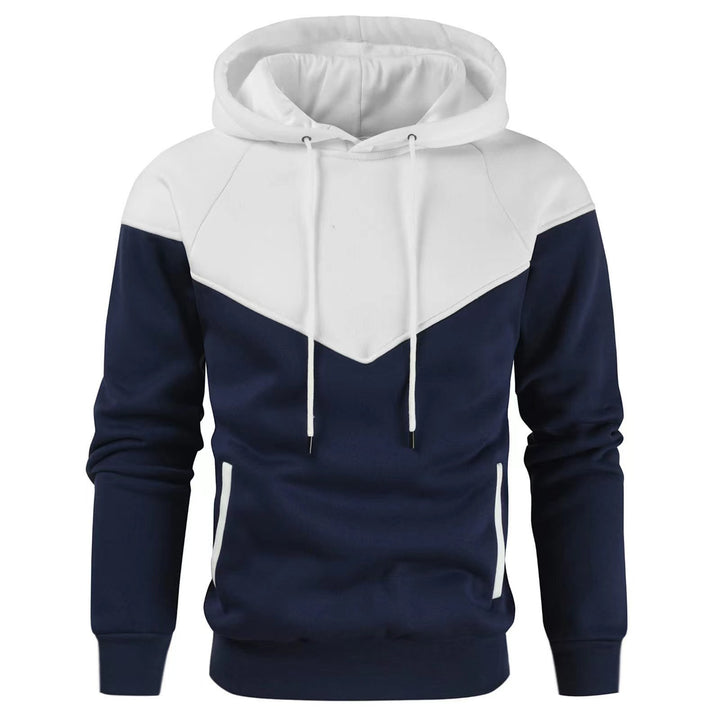 Herren Sportlicher Kapuzenpullover mit Farbblock-Design Echoarchiv