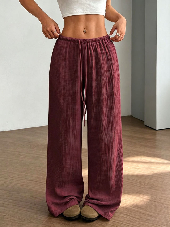Damen weite, glänzende Palazzo-Hose Echo Archiv