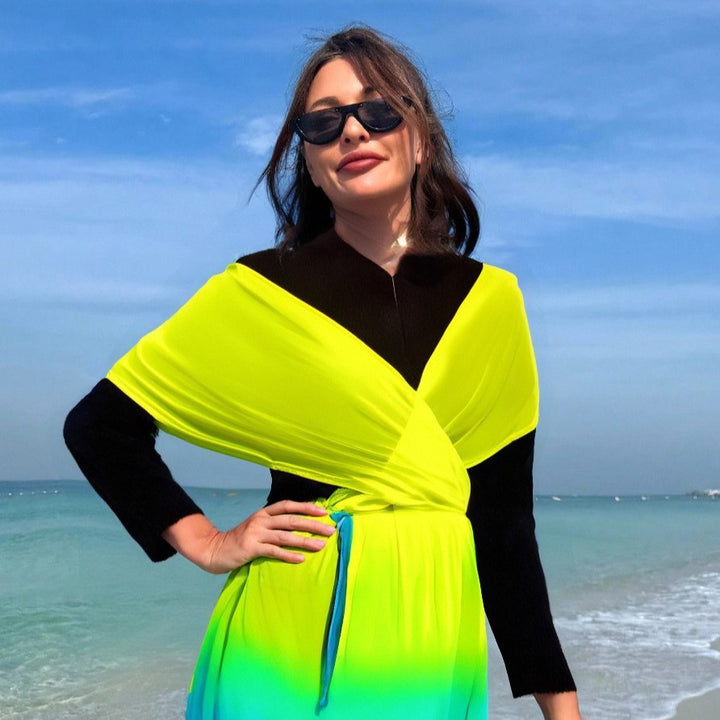 Damen Strandkleid mit Wickel- und Farbverlauf Echo Archiv