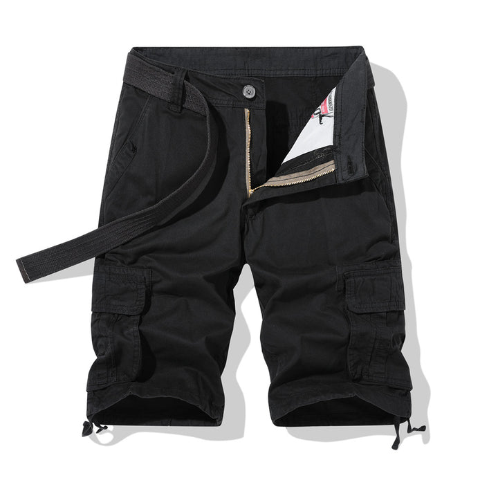 Herren vielseitige Cargo-Shorts mit praktischen Seitentaschen und verstellbarem Gürtel Echoarchiv