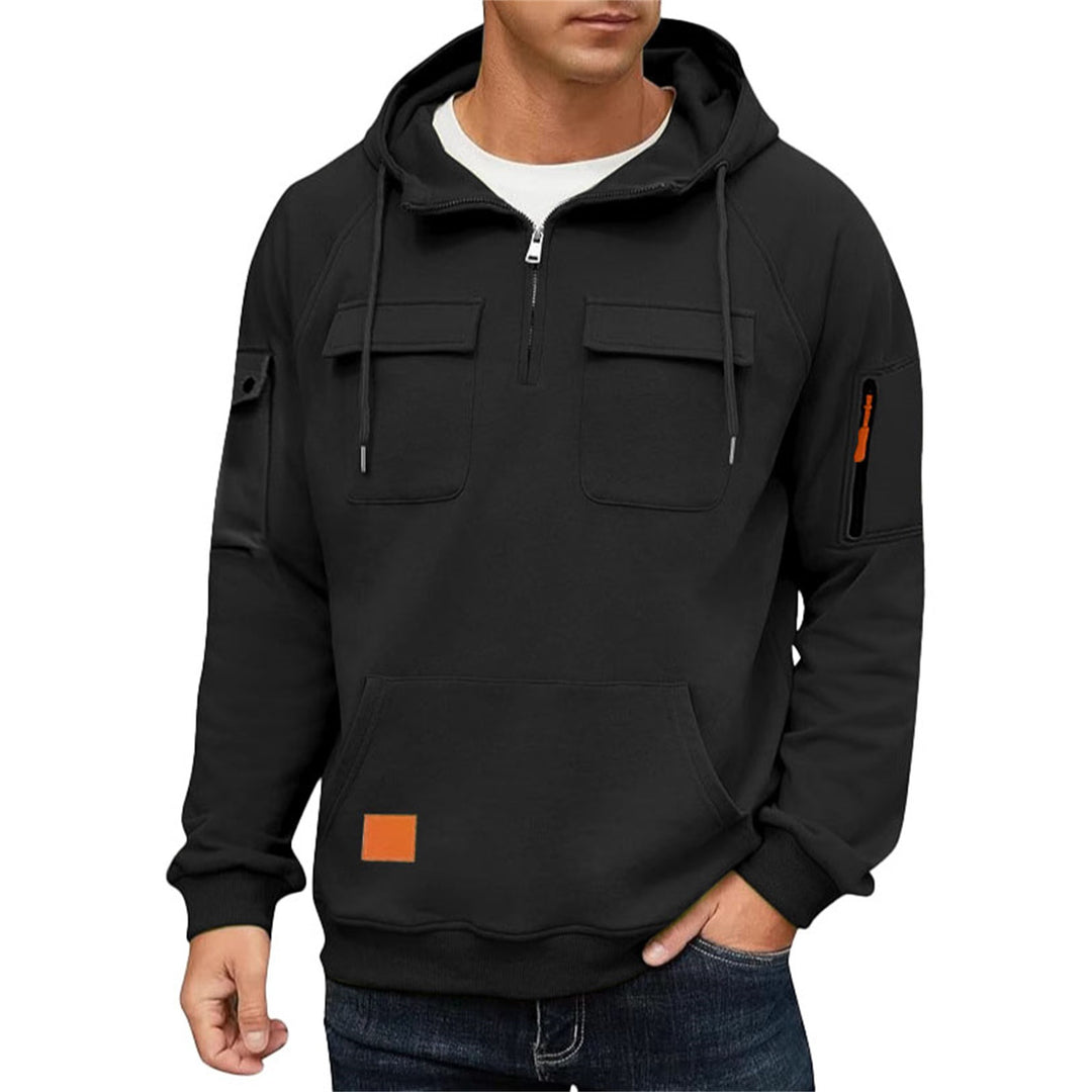 Herren Alltags-Hoodie mit praktischen Taschen Echoarchiv