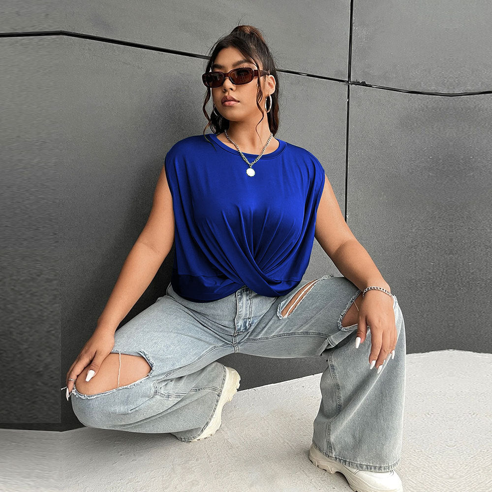 Damen elegantes Wickeloberteil mit Rüschendetails und modischem Ausschnitt Echo Archiv