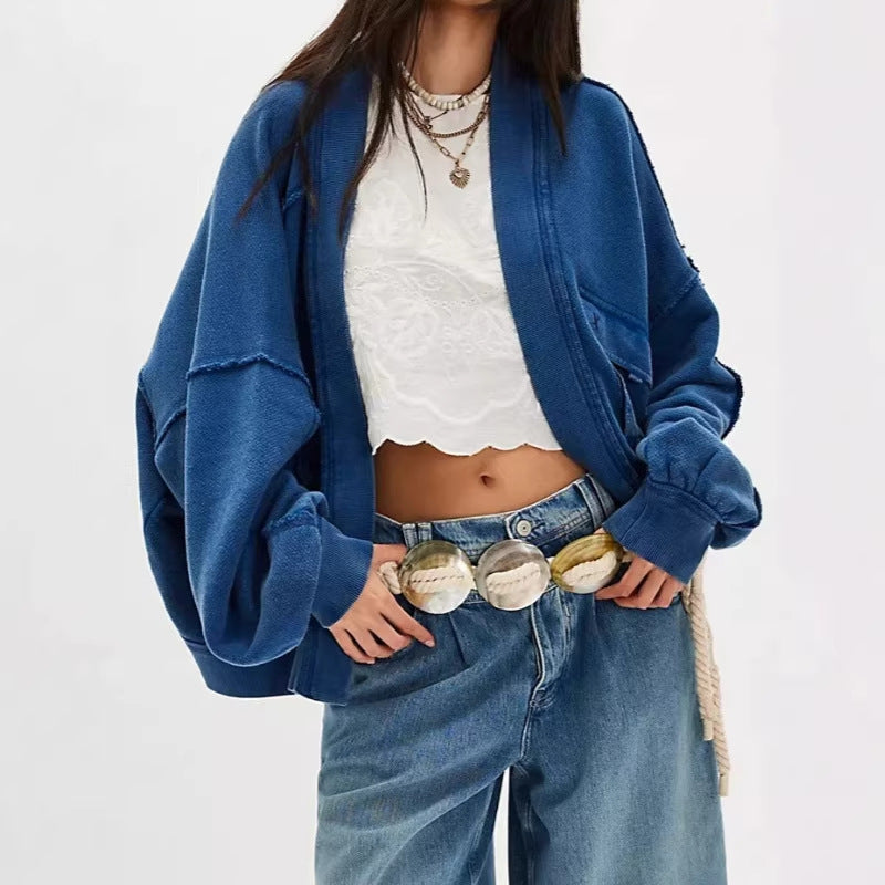 Damen Verspielt Elegante Kurzarm Bluse – Élovi