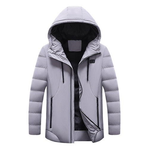 Herren Hybrid‑Isolationsjacke mit Kapuze und gesteppter Ärmelfüllung Drune