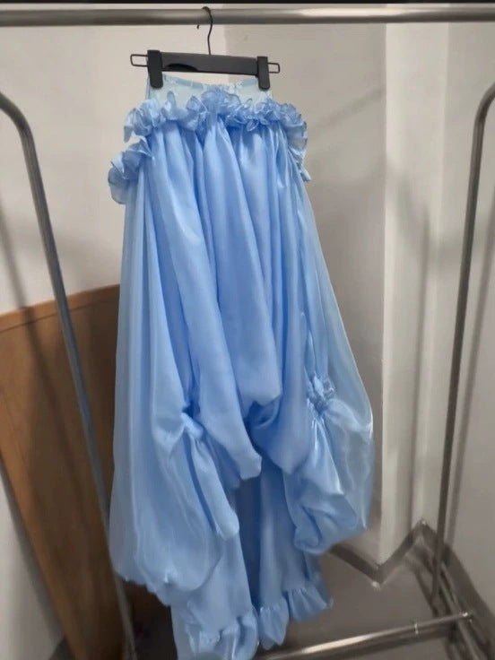Damen Off-Shoulder Maxi-Kleid aus fließendem Chiffon Echo Archiv