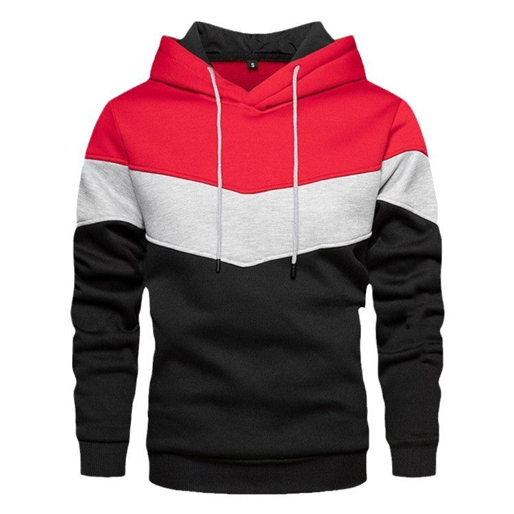 Herren Sport Hoodie mit geometrischem Farbdesign Echoarchiv