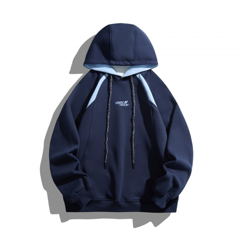 Unisex Oversize-Kapuzenpullover mit kontrastierenden Einsätzen, Kordelzug und Raglanärmeln Echo Archiv