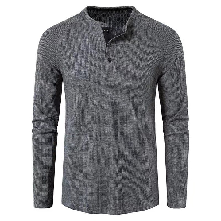 Herren Langarmshirt mit strukturiertem Design Echoarchiv