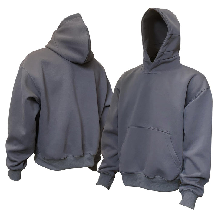 Unisex weicher Heavyweight-Oversize-Kapuzenpullover mit dreiteiliger Kapuze und verstärkter Kängurutasche Echo Archiv