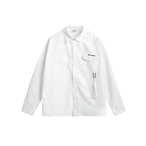 Unisex Overshirtjacke im Utility‑Stil mit Druckknopfleiste und Karabinerdetail Echoarchiv