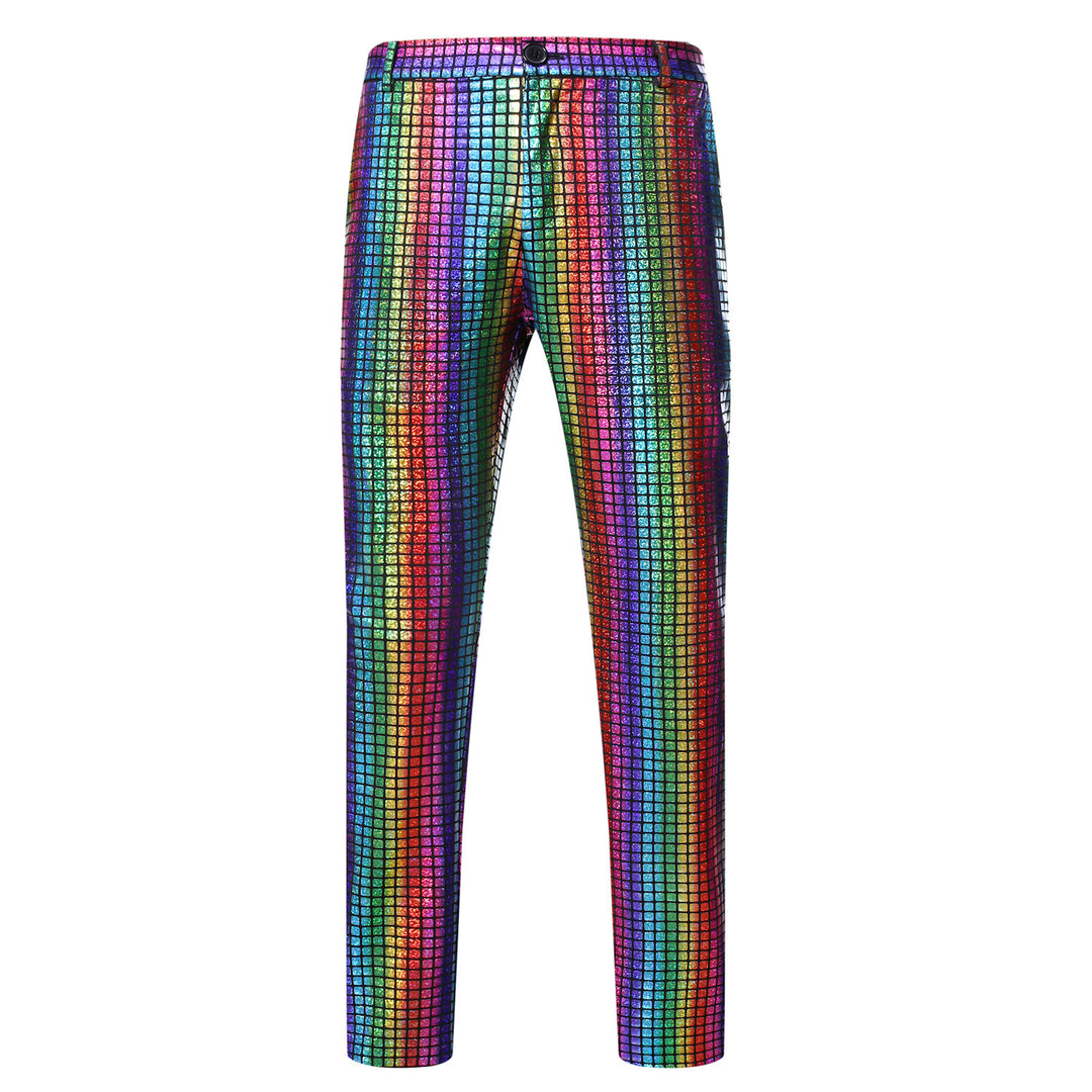 Herren Glamouröse Pailletten-Hose mit modernem Schnitt Echoarchiv