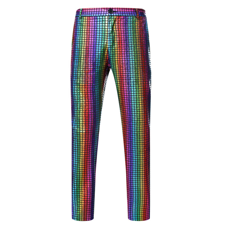Herren Glamouröse Pailletten-Hose mit modernem Schnitt Echoarchiv