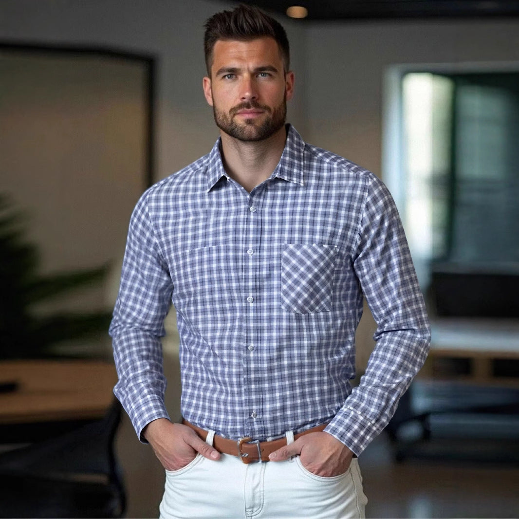 Herren kariertes Hemd Echoarchiv