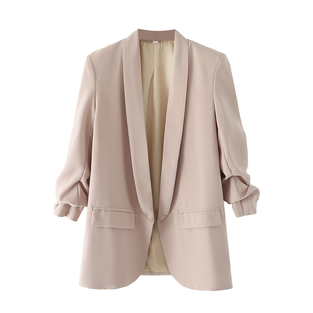 Damen nan taillierter Blazer mit Schalkragen und dreiviertelärmeln Echo Archiv