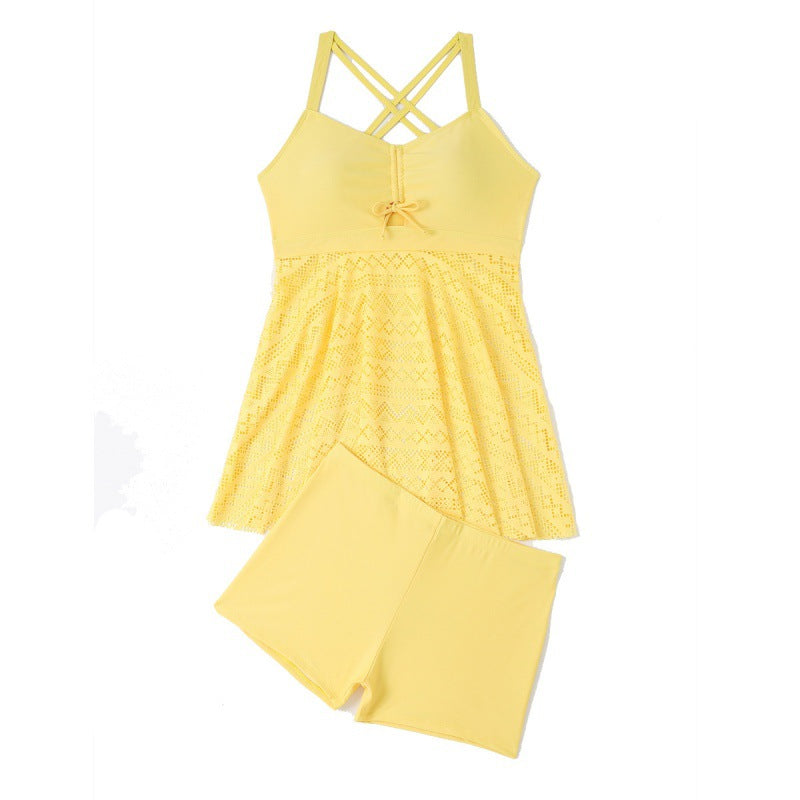 Damen Badekleid mit elegantem Netzdesign und schmeichelndem V-Ausschnitt Echo Archiv
