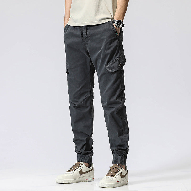 Herren Military-Influenced Cargo-Jogger mit elastischem Komfortbund und Kontrast-Zipper Echo Archiv