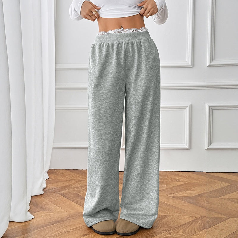 Damen Bequeme und elegante Weite Jogginghose Echo Archiv