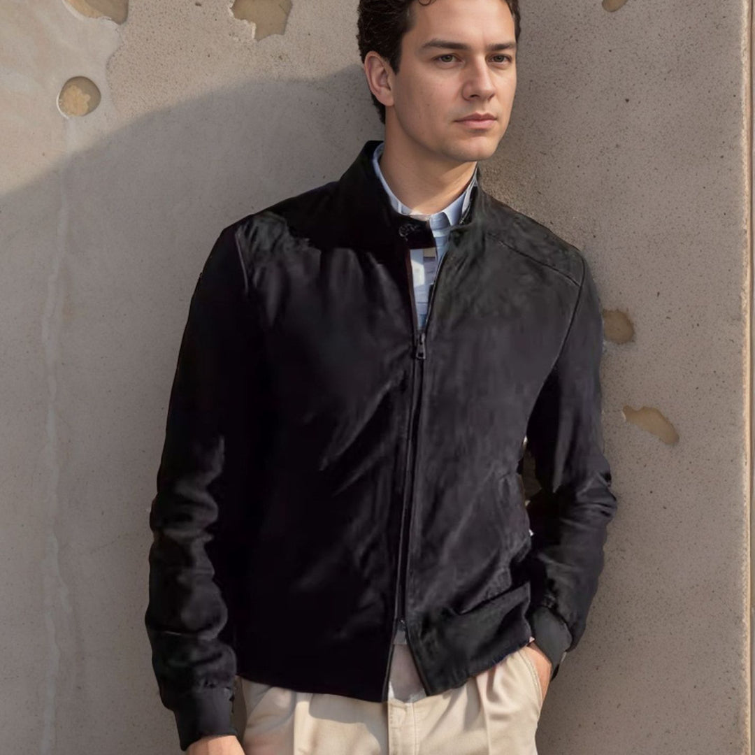 Herren Sportliche Leichte Jacke mit modernem Kragen Echoarchiv