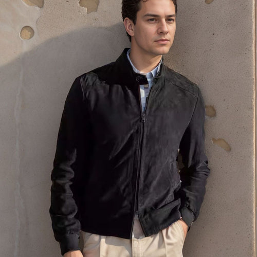 Herren Sportliche Leichte Jacke mit modernem Kragen Echoarchiv