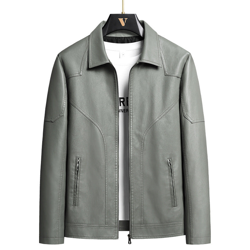 Herren Elegante Kunstlederjacke Echo Archiv