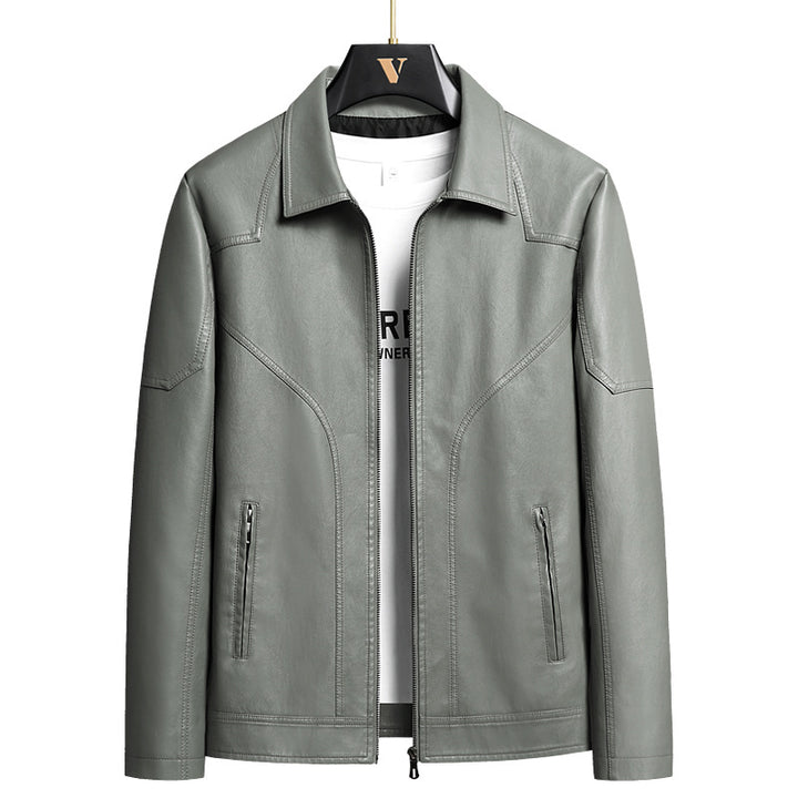 Herren Elegante Kunstlederjacke Echo Archiv