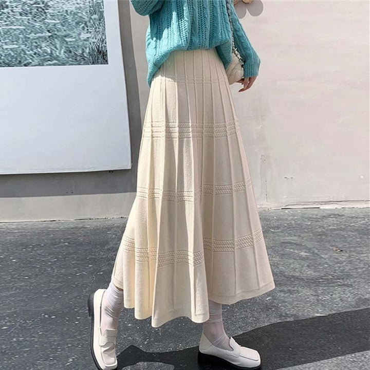 Damen Eleganter Strick-Maxirock Echo Archiv
