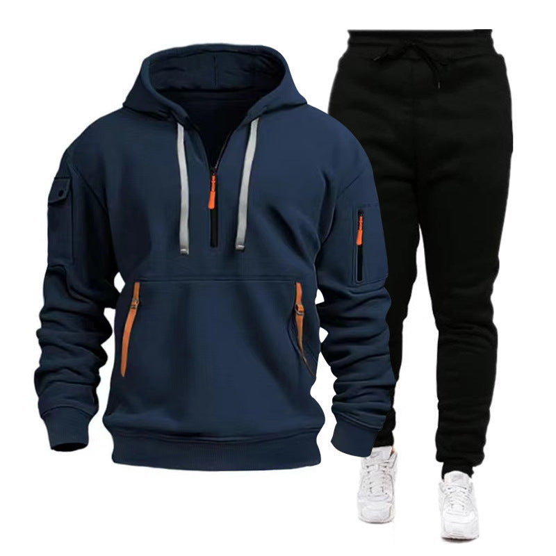 Herren Sportliches Kapuzenset mit funktionalen Taschen und modernem Design Echoarchiv