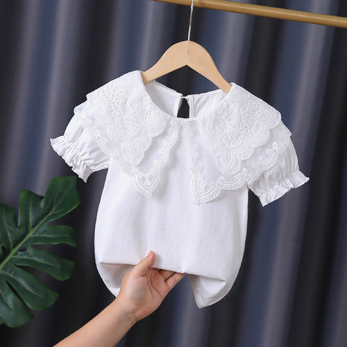Mädchen Bluse mit eleganten Rüschendetails Echo Archiv