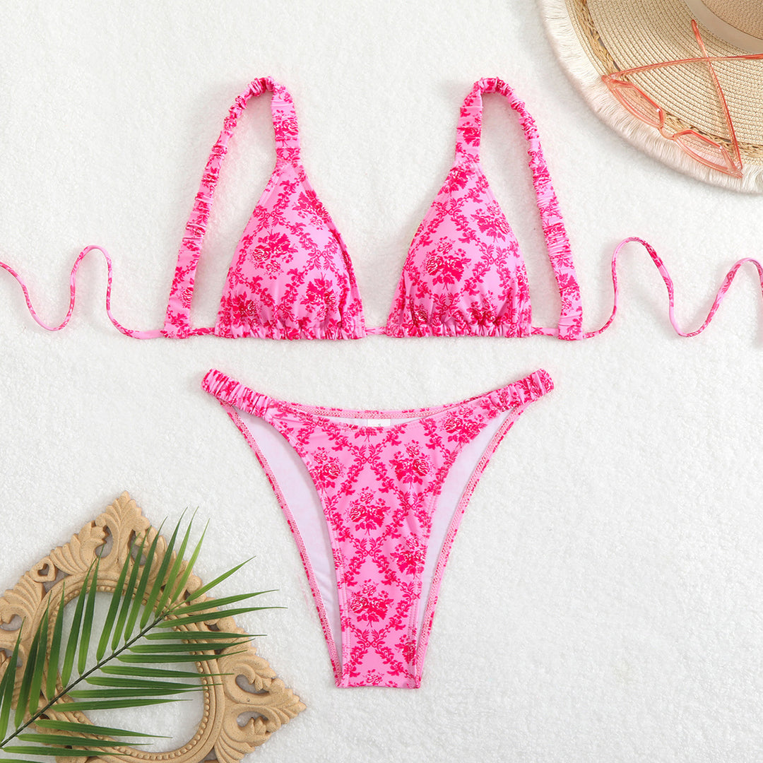 Damen Bikini-Set mit floralem Design und verstellbaren Trägern Echo Archiv
