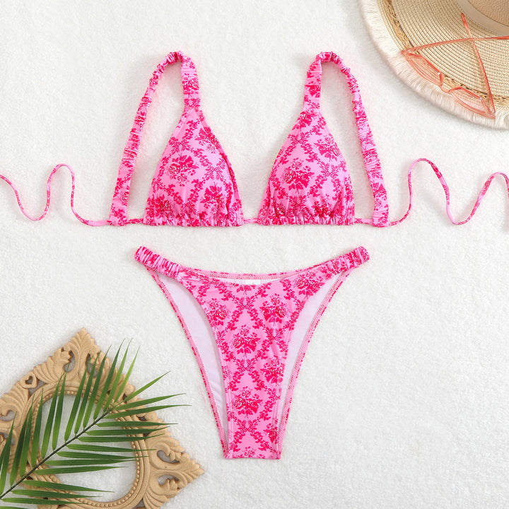 Damen Bikini-Set mit floralem Design und verstellbaren Trägern Echo Archiv