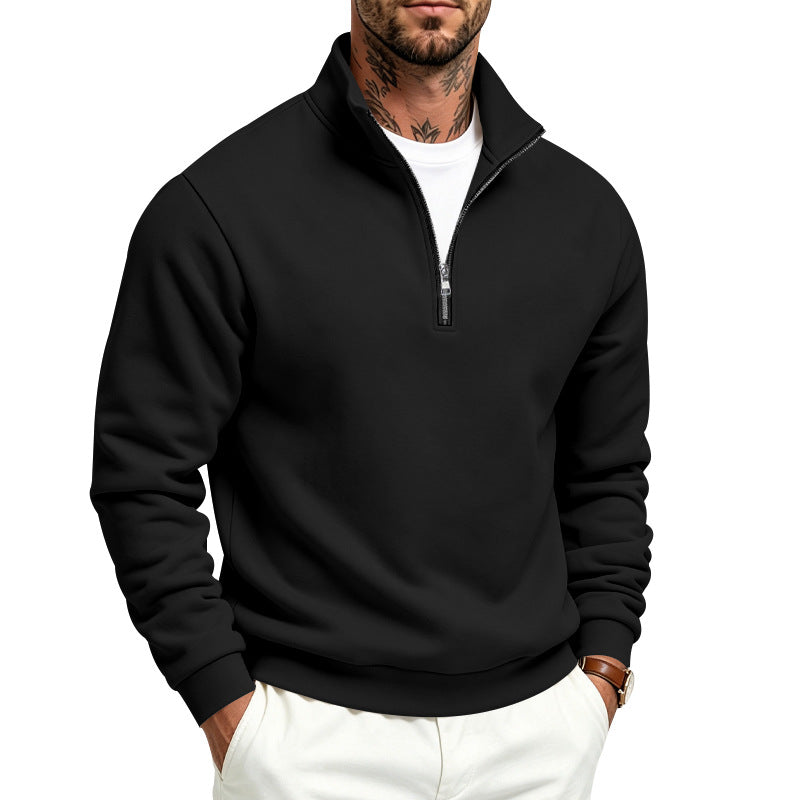 Herren Halbzip-Sweatshirt mit Troyerkragen und weicher Fleece-Innenseite – Norvane