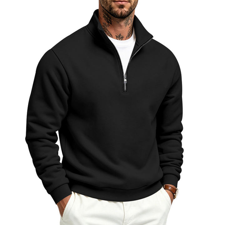 Herren Halbzip-Sweatshirt mit Troyerkragen und weicher Fleece-Innenseite – Norvane