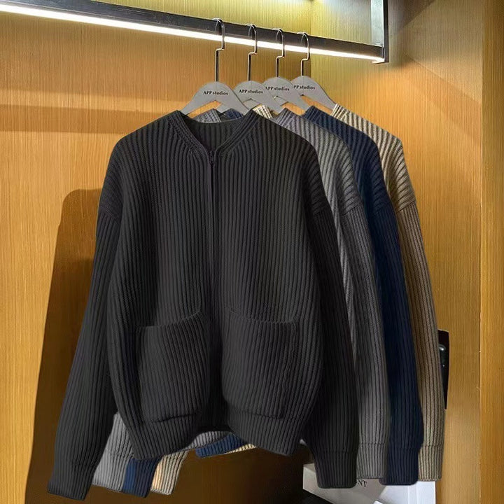 Damen Modische Strickjacke mit Reißverschluss Echo Archiv