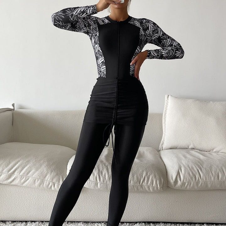 Damen Sportlicher Rashguard mit figurschmeichelndem Design Echo Archiv