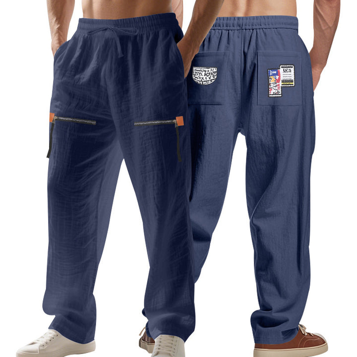 Herren lässige Cargo-Hose mit praktischen Reißverschlusstaschen und modischem Design Echoarchiv