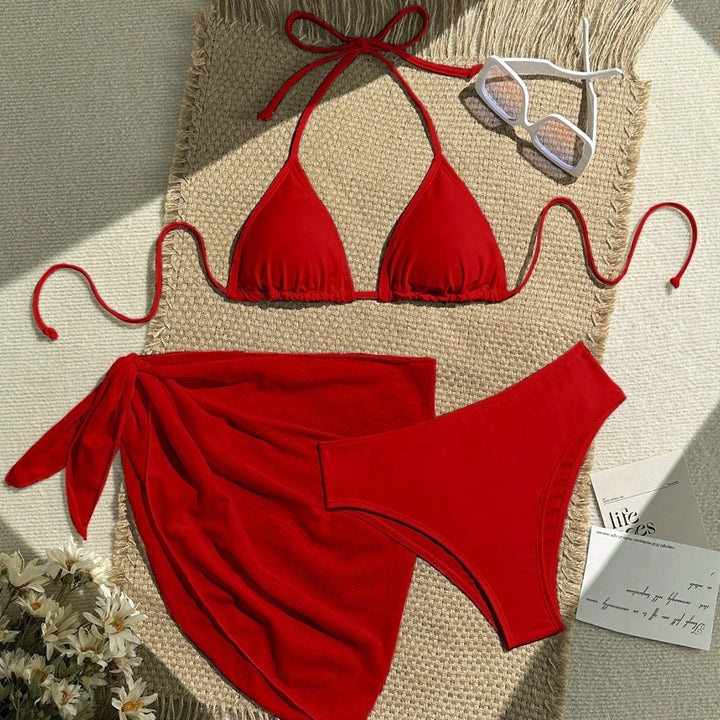 Damen Triangel-Bikini mit Wickeltuch und verstellbaren Trägern Echo Archiv