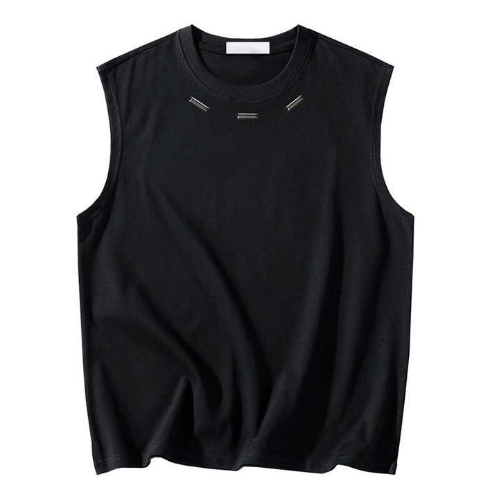 Herren ärmelloses T-Shirt mit stylischem Nähdetail Echoarchiv