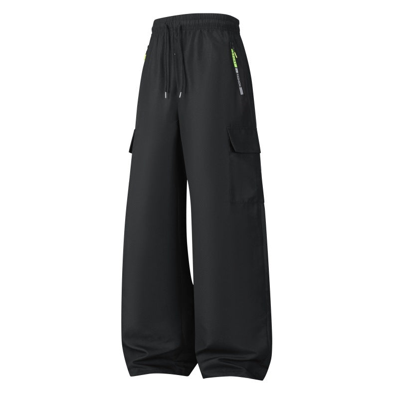 Herren Weite Utility-Cargo-Shorts mit elastischem Bund, Kordelzug & Reißverschlusstaschen Echo Archiv