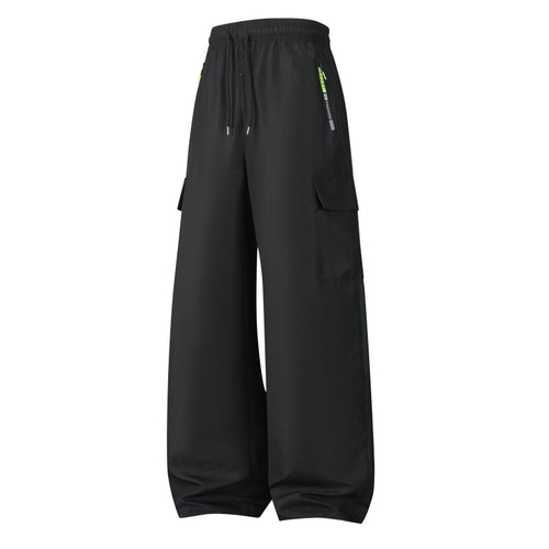Herren Weite Utility-Cargo-Shorts mit elastischem Bund, Kordelzug & Reißverschlusstaschen Echo Archiv
