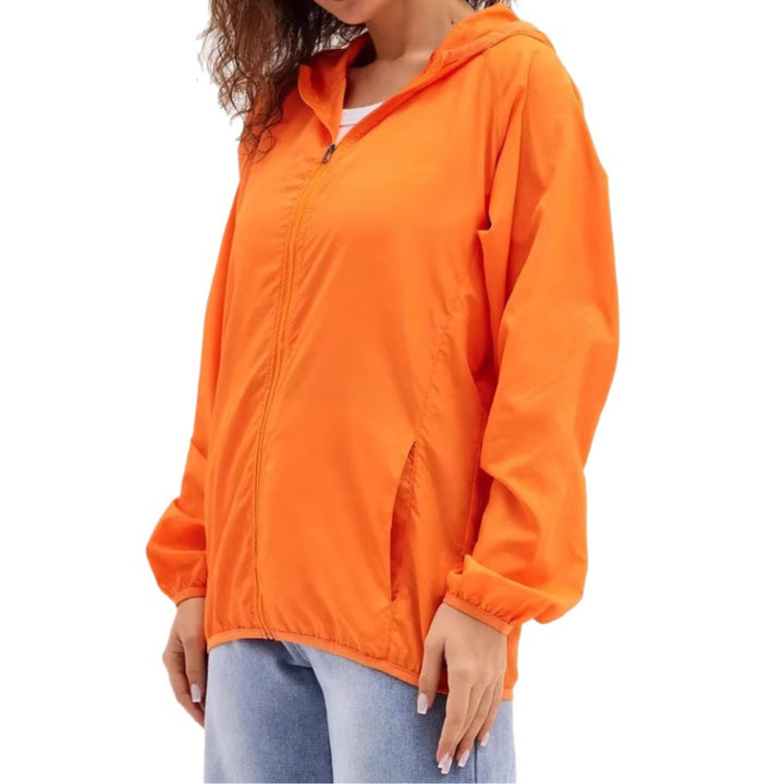 Damen Leichte Sportjacke mit Kapuze