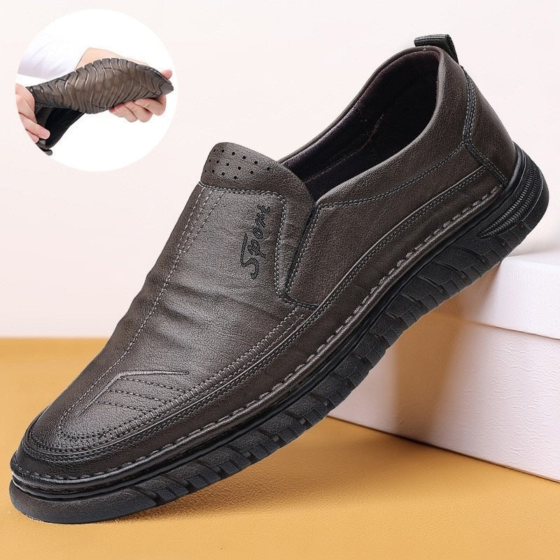 Herren Elegante und Bequeme Leder Mokassins Echoarchiv