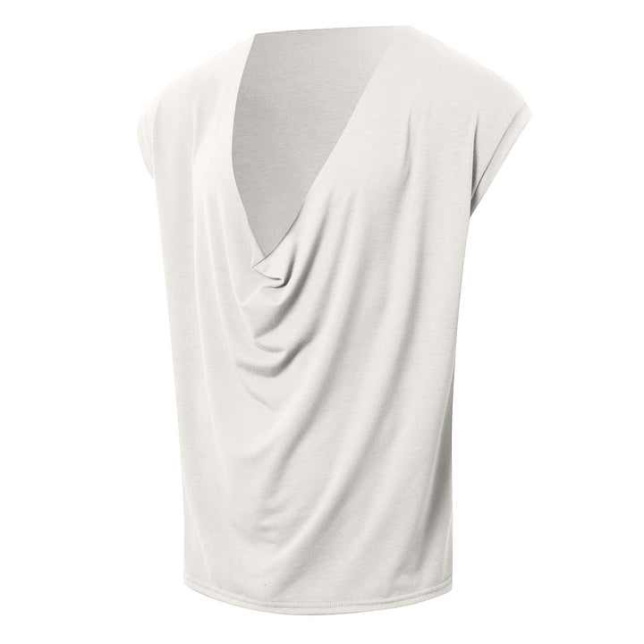 Damen Elegantes V-Ausschnitt Blusenshirt mit lässigem Schnitt Echoarchiv